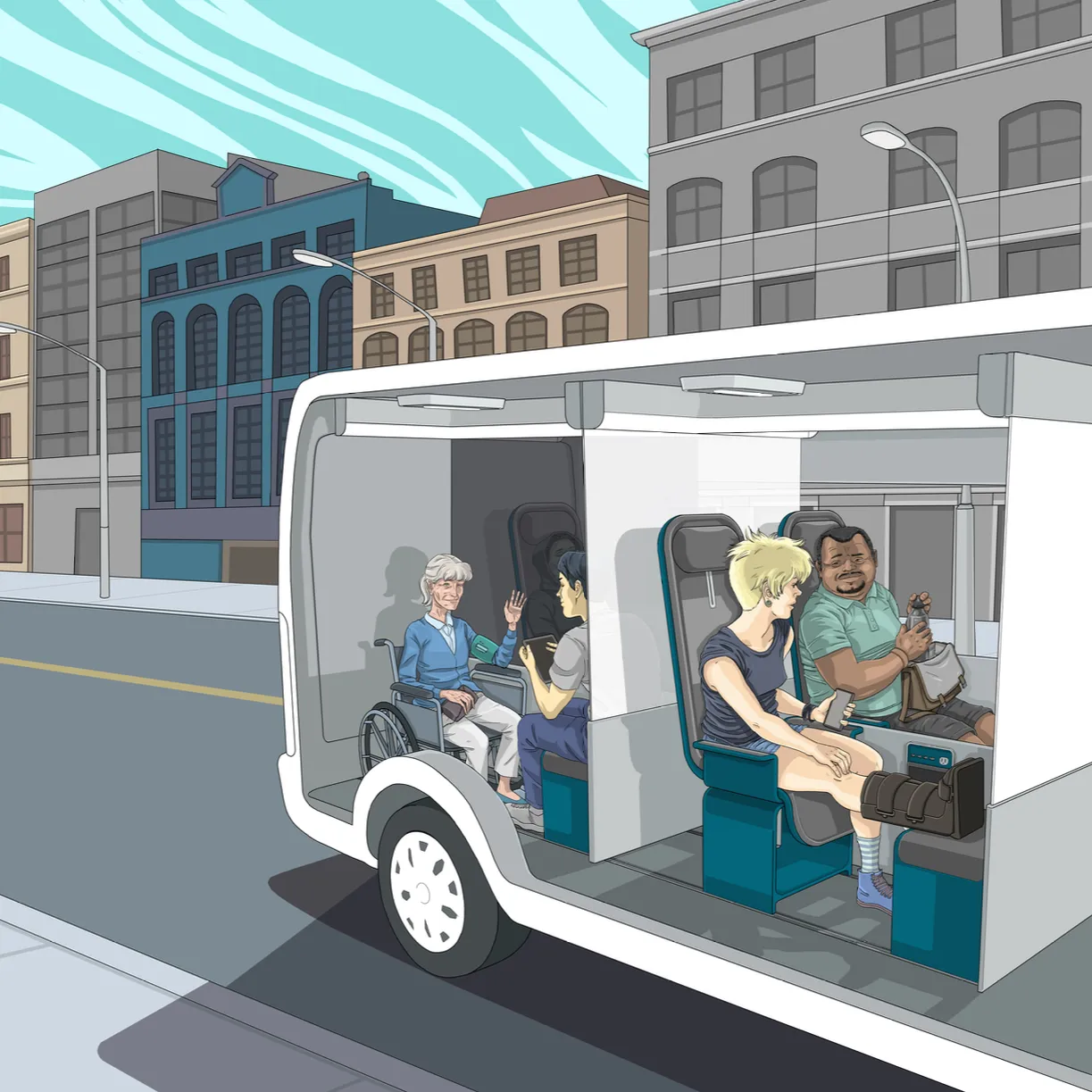 Future-state vision for accessible, shared community mobility
