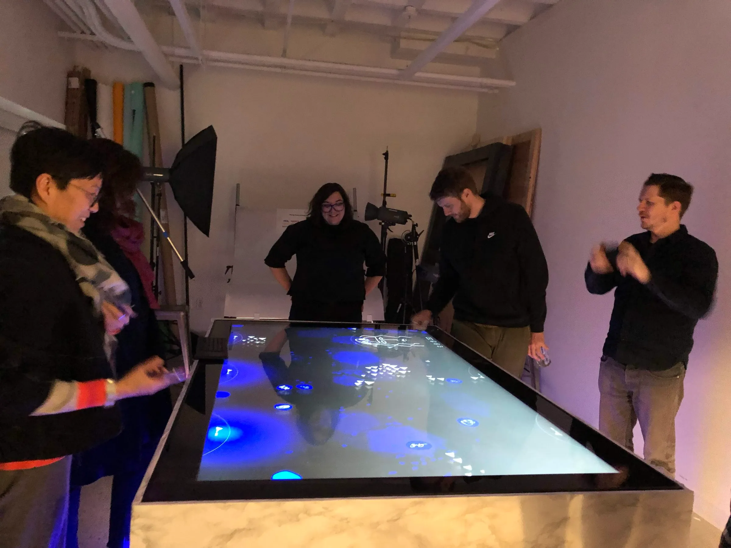 Community Table prototype at full scale